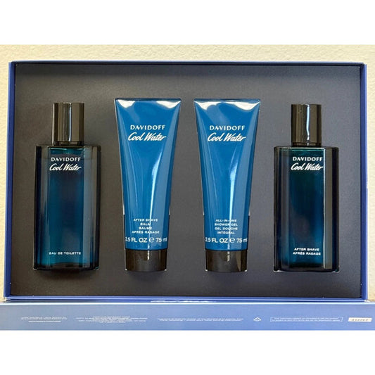 Davidoff Men's Cool Water 4 pcs Gift Set For Men