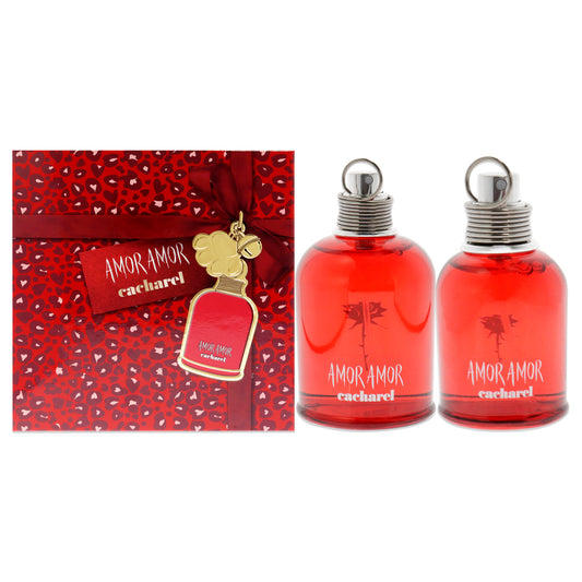 Cacharel Amor Amor 2 Pc Gift Set 3.4oz EDT Spray, 1oz EDT Spray for Women