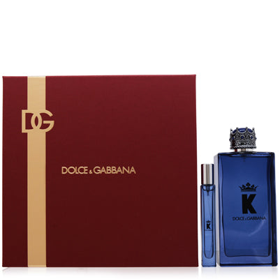 D&G Dolce & Gabbana K (king) 2-Piece Gift Set — 6.7 oz Eau de Parfum Spray + 0.33 oz Eau de Parfum Travel Spray for Men