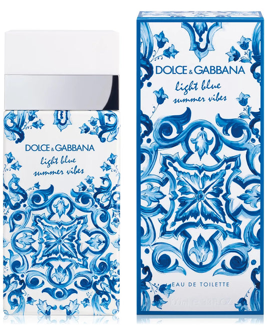 Dolce & Gabbana Light Blue Summer Vibes Perfume for Women Eau De Toilette Spray 3.3 oz
