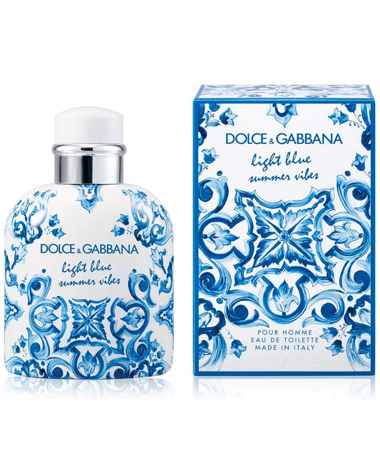 Dolce & Gabbana Light Blue Summer Vibes Cologne for Men Eau De Toilette Spray 4.2 oz