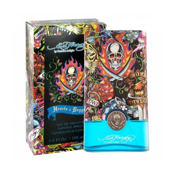 Ed Hardy Hearts & Daggers by Christian Audigier for Men Eau De Toilette, 3.4 fl oz