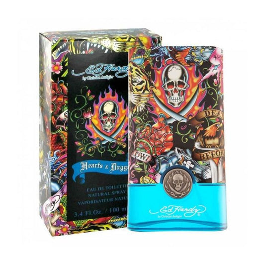 Ed Hardy Hearts & Daggers by Christian Audigier for Men Eau De Toilette, 3.4 fl oz