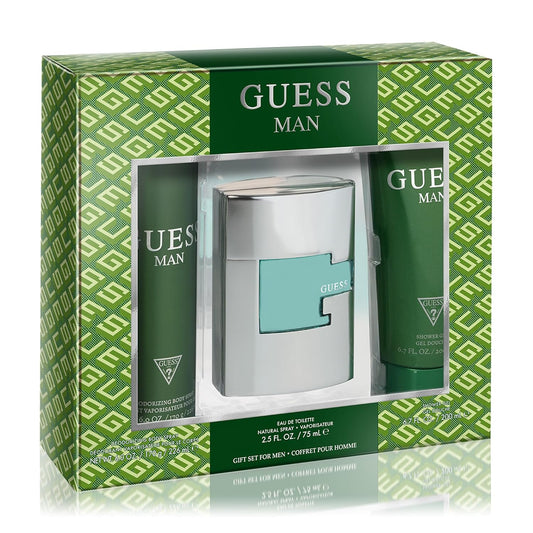 GUESS Man Eau de Toilette 3 Piece Gift Set