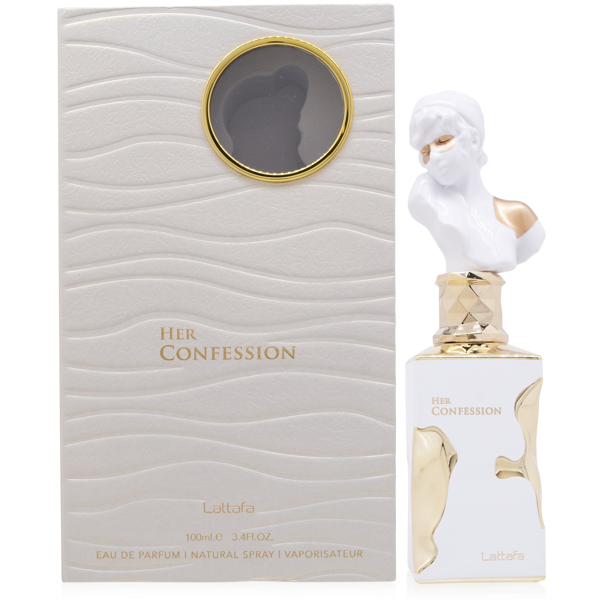 Lattafa Her Confession Eau de Parfum Spray for Women, 3.4 oz (100 ml)