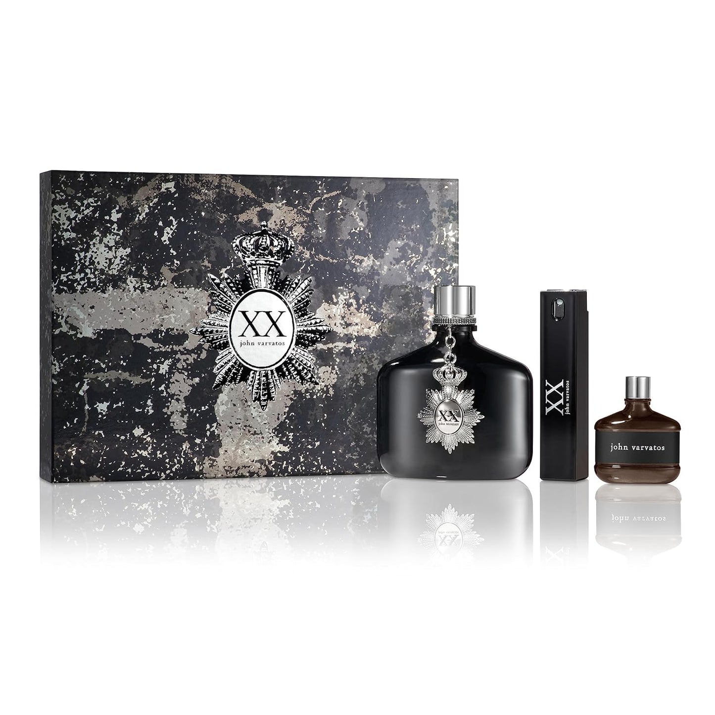 John Varvatos XX 3 Piece Men Gift Set, 4.2 fl. oz EDT