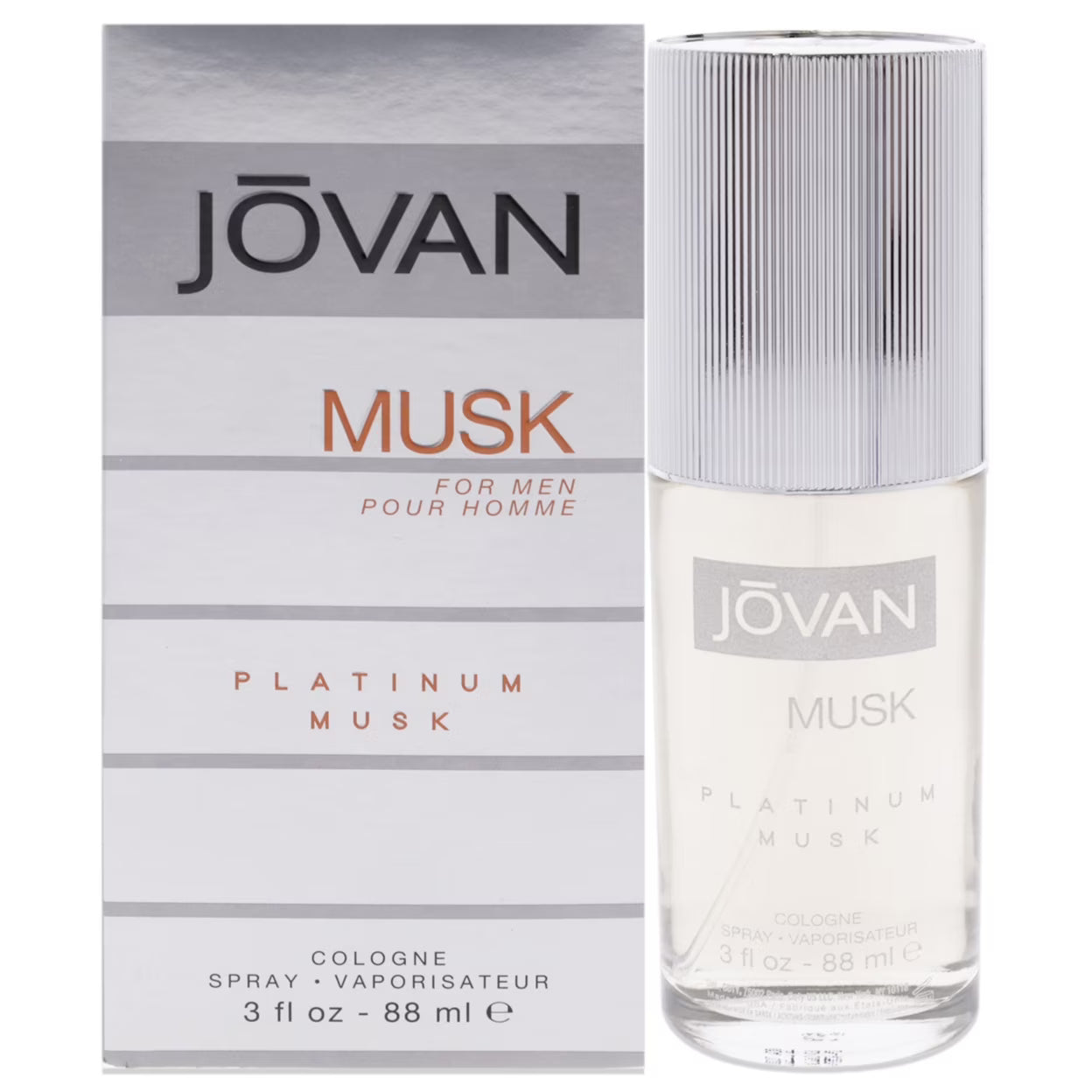 Jovan Platinum Musk by Jovan for Men 3 oz EDC Spray