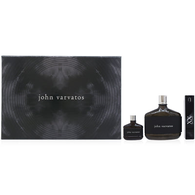 John Varvatos Xx 3-Piece Gift Set — 4.2 oz Eau de Toilette Spray + 0.57 oz Eau de Toilette Spray + 0.5 oz Eau de Toilette Splash for Men