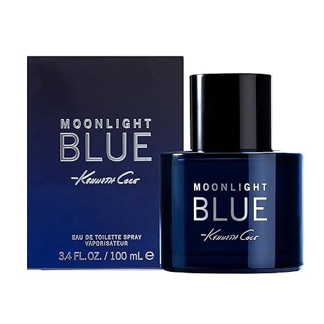 Kenneth Cole Moonlight Blue for Him Eau de Toilette Cologne for Men 3.4oz