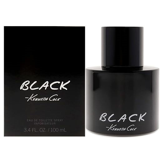 Kenneth Cole Black Cologne for Men Eau De Toilette Spray 3.4 oz