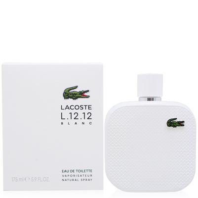 Lacoste L.12.12 Blanc Eau de Toilette 5.9 OZ for Men