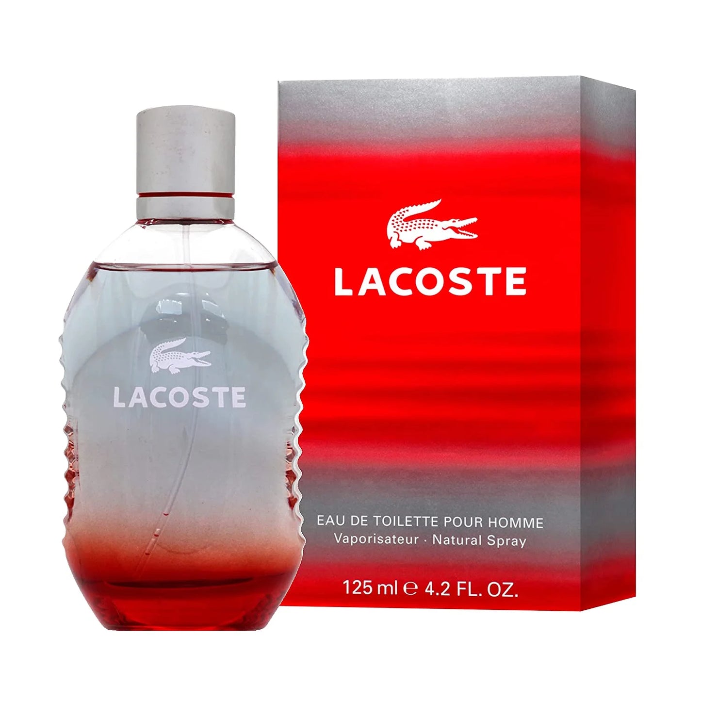 Lacoste Red Eau De Toilette Spray For Men 4.2 oz