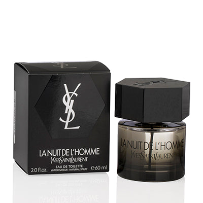 Yves Saint Laurent Lanuit de L'homme Eau de Toilette Spray for Men, 2 oz (60 ml)