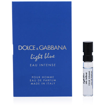 D&G Light Blue Eau Intense Men Eau de Parfum Spray for Men, 0.05 oz (1 ml)