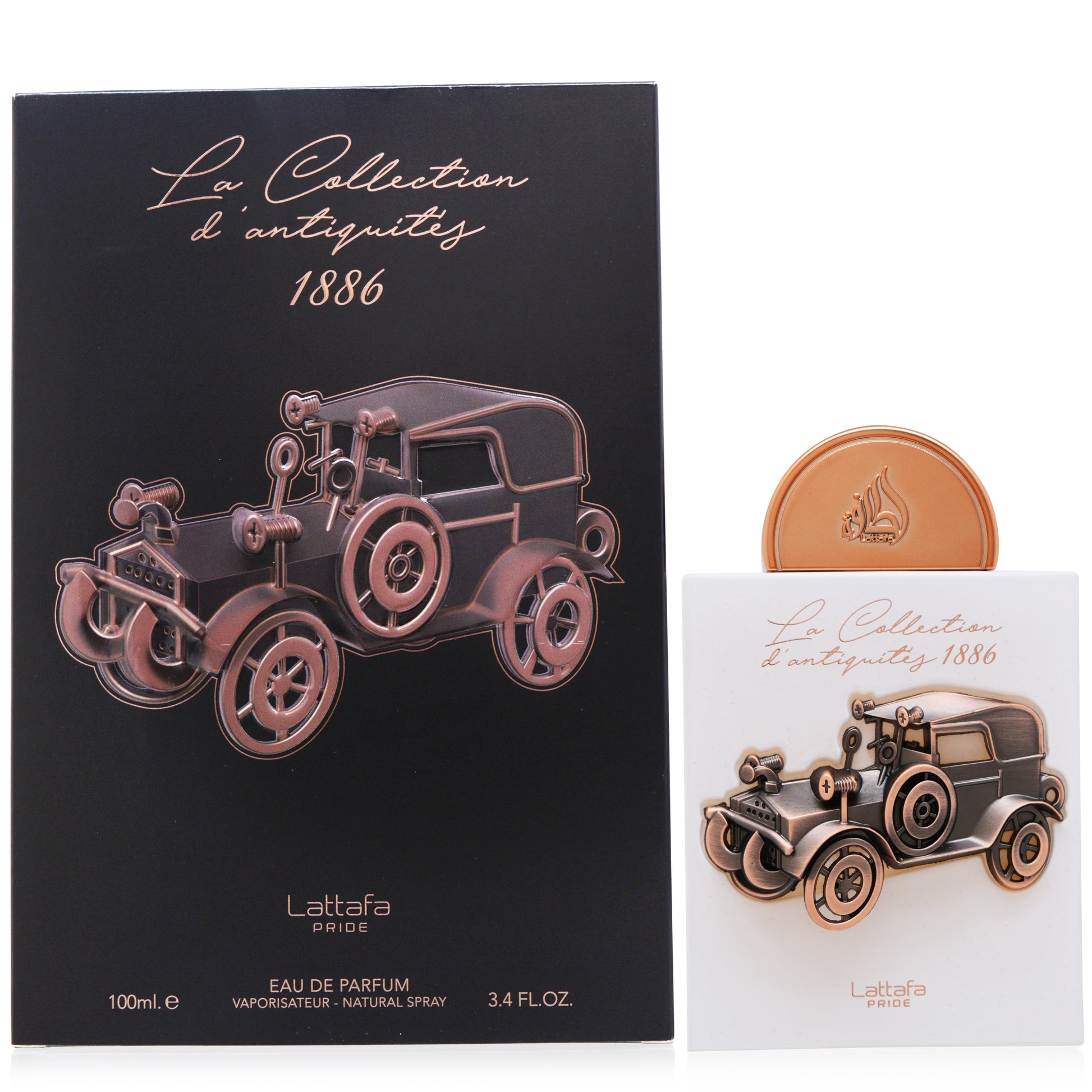 Lattafa Pride La Collection D'antiques 1886 Eau de Parfum Spray, 3.4 oz (100 ml)