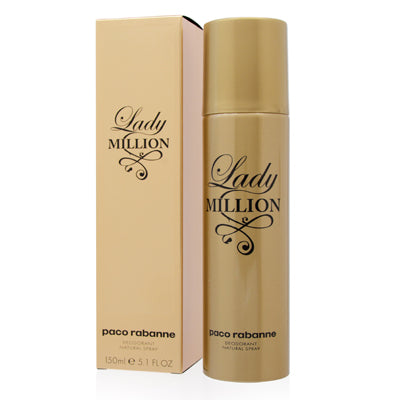Paco Rabanne Lady Million Deodorant Spray 5.1 OZ for Women