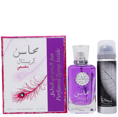 Lattafa Mahasin Crystal Violet Gift Set for Women