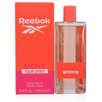 Reebok Move Your Spirit Eau de Toilette Spray for Women, 3.4 oz (100 ml)