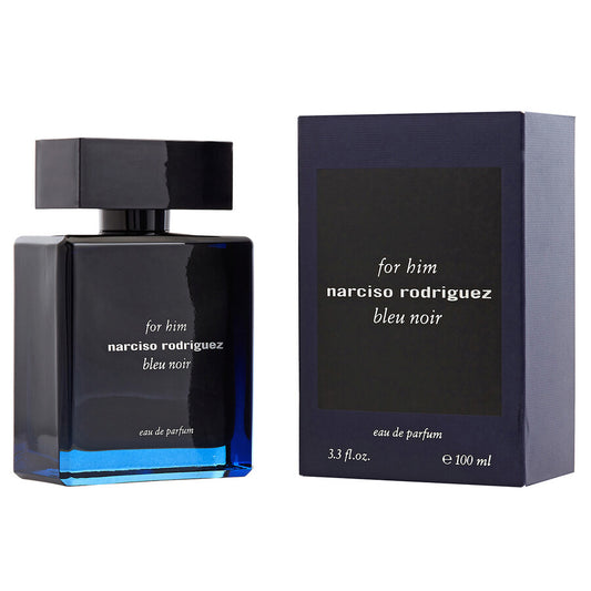 Narciso Rodriguez Bleu Noir Eau de Parfum Spray for Men, Blue, 3.3 Ounce