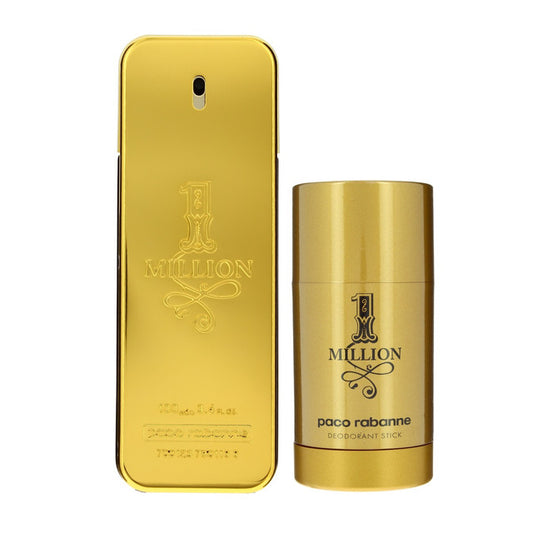 Paco Rabanne 1 Million Set for Men 3.4oz EDT Spray + 2.3oz Deodorant Stick