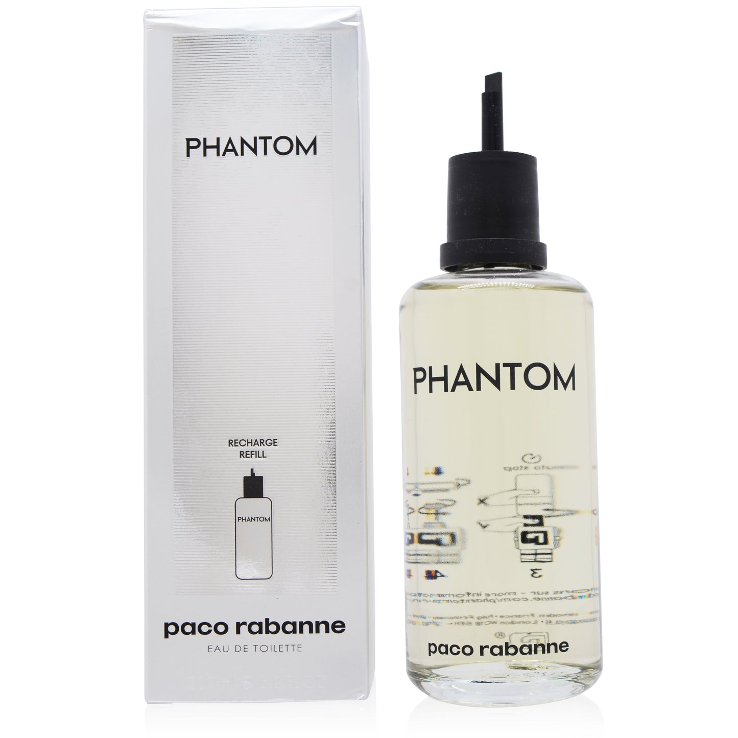 Paco Rabanne Phantom Edt Refill for Men, 6.8 oz (200 ml)