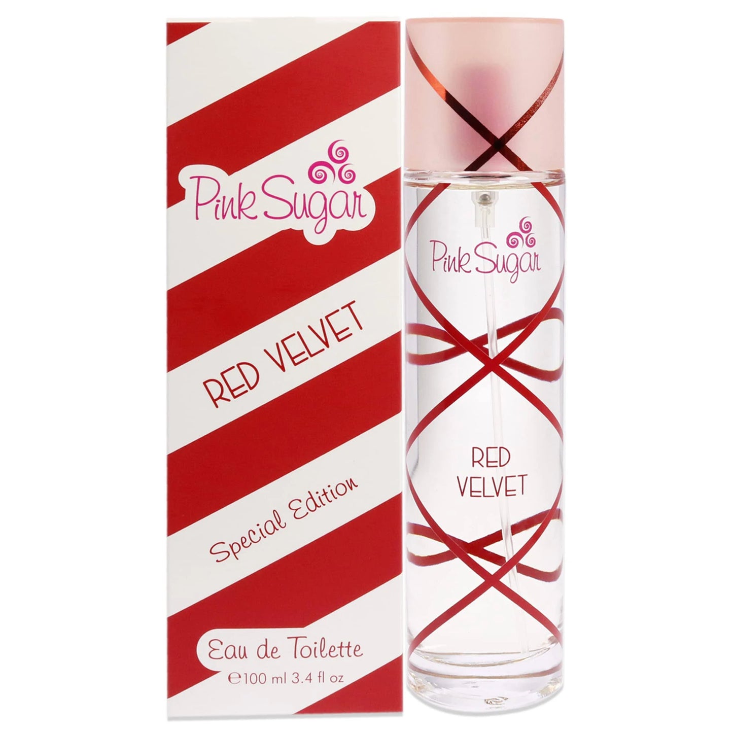 Aquolina Pink Sugar Red Velvet Eau De Toilette Spray 3.4 oz for Women