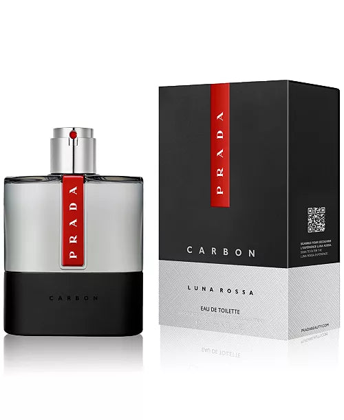 Prada Luna Rossa Carbon Eau De Toilette Spray 3.4oz Men