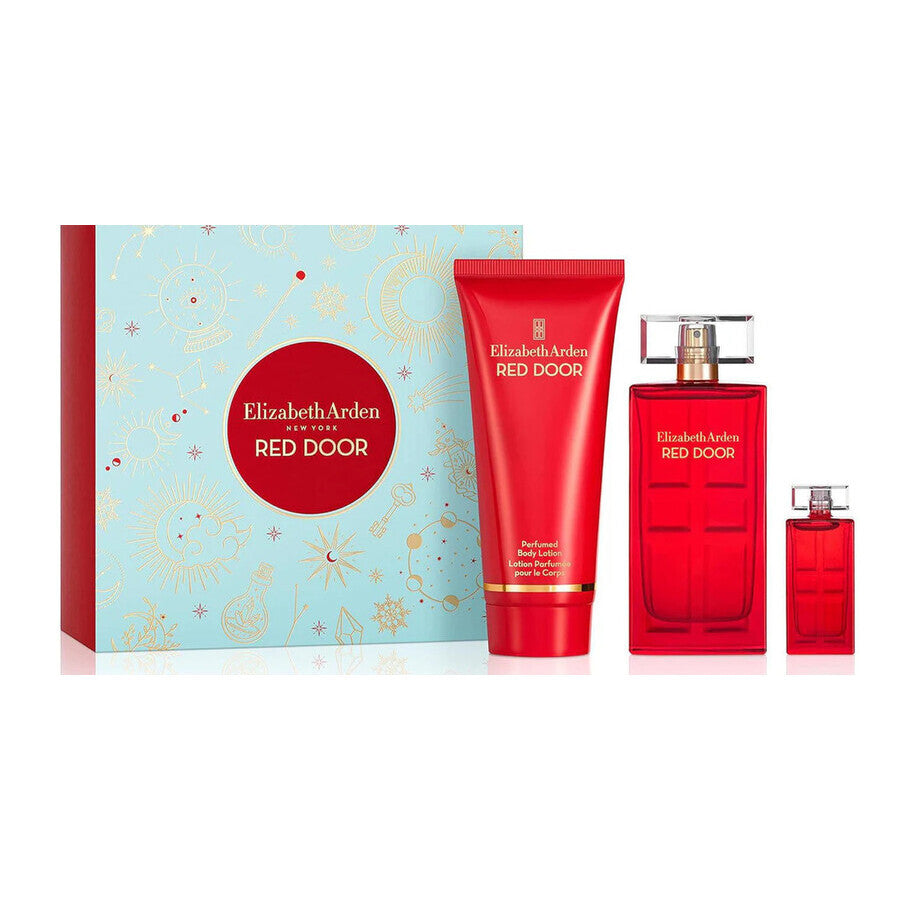 Elizabeth Arden Red Door 3 Pcs Set For Women: 1.7 Eau De Toilette Spray + 5 Ml Eau De Toilette Mini + 3.3 Body Lotion