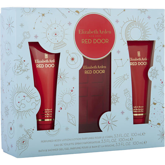 Elizabeth Arden Red Door Gift Set (3.4 oz EDT, 3.4oz body lotion, 2.6oz dusting powder)