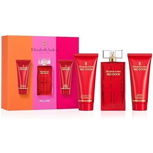 Elizabeth Arden Ladies Red Door Gift Set: EDT Body Lotion and Shower Gel