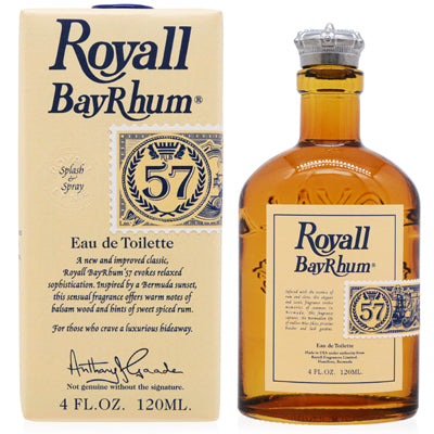 Royall Fragrances Royall Bay Rhum 57 Edt Pour/Spray for Men, 4 oz (118 ml)