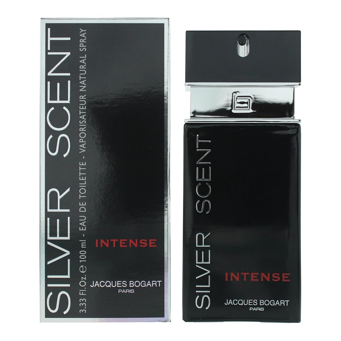 Jacques Bogart Silver Scent Intense Men Eau De Toilette Spray, 3.33 Ounce