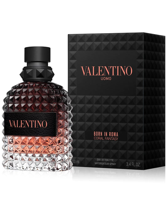 VALENTINO UOMO BORN IN ROMA CORAL FANTASY EAU DE TOILETTE SPRAY for Men 3.4 oz