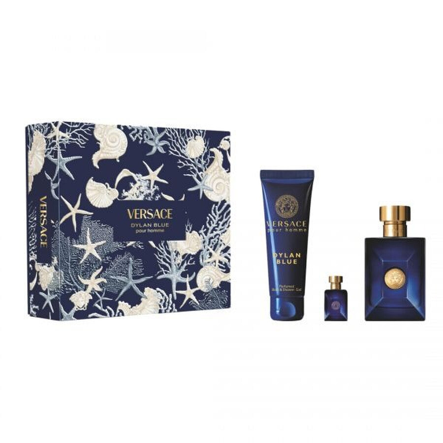 Versace Men's Dylan Blue 3pcs EDT Gift Set