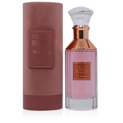 Lattafa Velvet Rose Eau de Parfum Spray, 3.4 oz (100 ml)