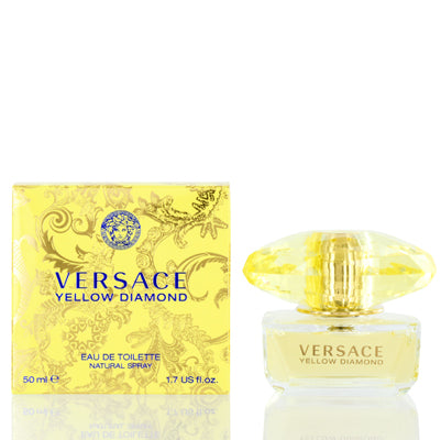 Versace Yellow Diamond Eau de Toilette Spray for Women, 1.7 oz (50 ml)