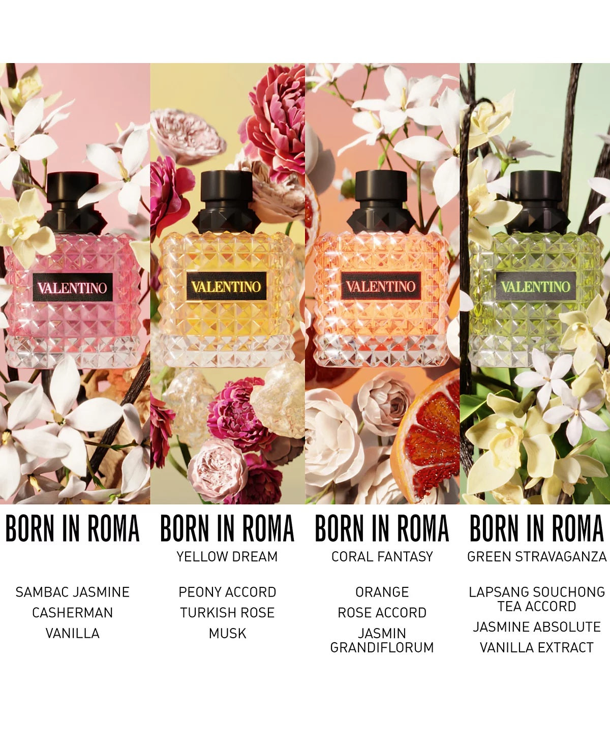 Valentino Donna Born In Roma Coral Fantasy Perfume for women Eau de Parfum, 3.4 oz