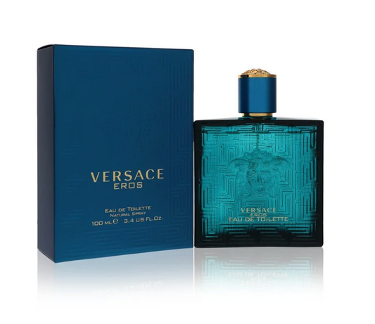 Versace Eros Homme Eau De Toilette Spray for Men 3.4 oz