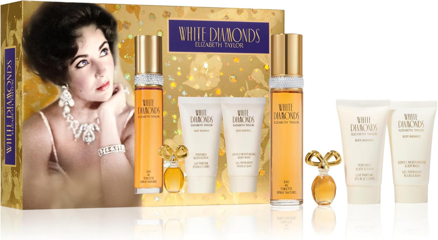 Elizabeth Taylor White Diamonds 50ml Eau de Toilette 4-piece Fragrance Gift Set