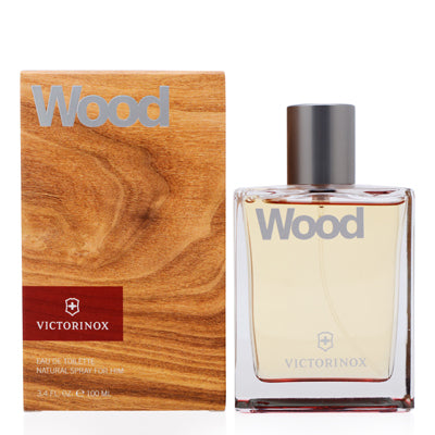 Victorinox Swiss Army Wood` Eau de Toilette Spray for Men, 3.3 oz (100 ml)