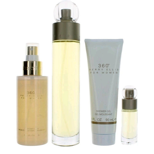 Perry Ellis Ladies 360 For Women EDT Gift Set Fragrances